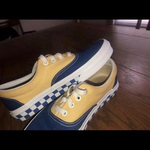 Blue and Yellow Vans